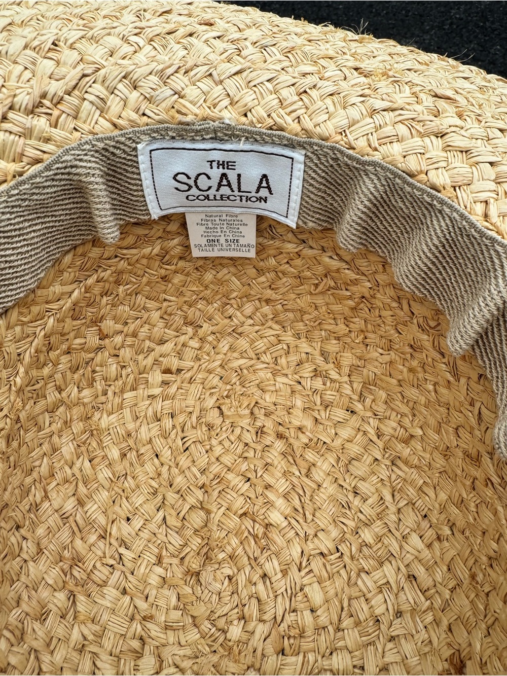 Scala Collection Raffia Straw Sun Hat Beach Resort Boho One Size - Picture 8 of 9